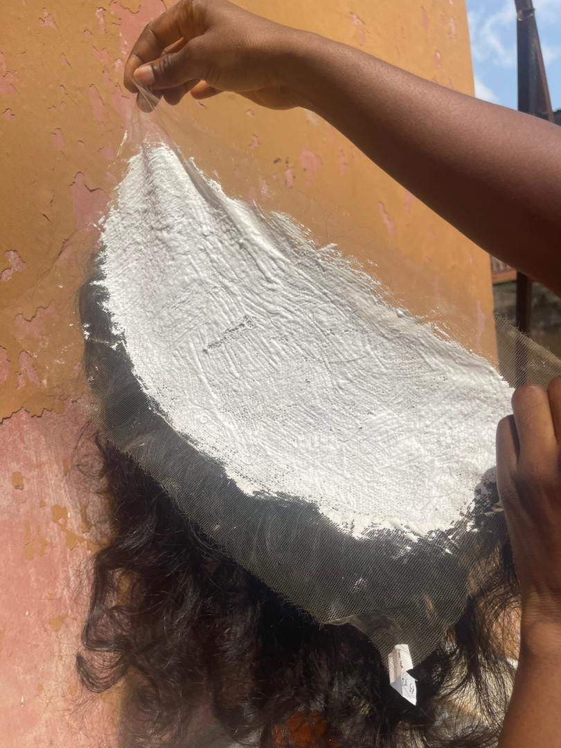 Frontal wig installation for natural hairline